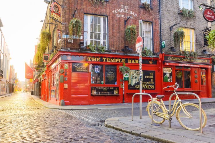 Quartier de Temple Bar à Dublin